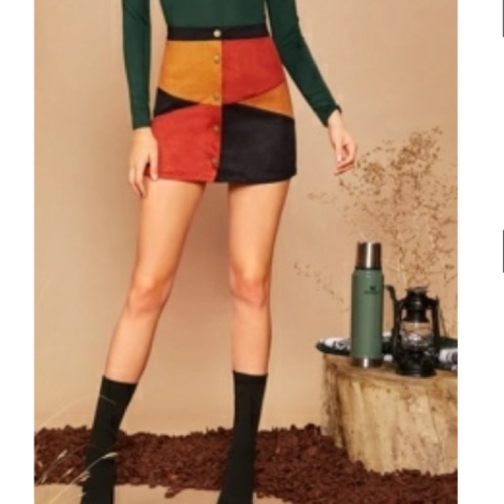 Color block Skirt Set (3)
